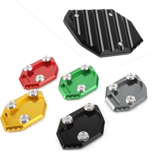 Motorcycle CNC Kickstand Side Stand Extension Plate Pad For Kawasaki Ninja 250 300R Z250 ZX250 EX300 2013 2014 2015 2016