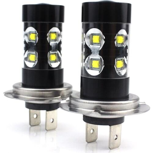 High Power LED Fog Light Car Accessories China Wholesale Price H7 Auto Driving System 10 SMD LED Car Bulbs