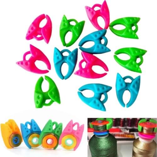 12/24/36/48Pcs Bobbin Clamps Holders Keeping Bobbin Thread Tails Under Control Sewing Tools Bobbin Clamps Clips Holders 7YJ54