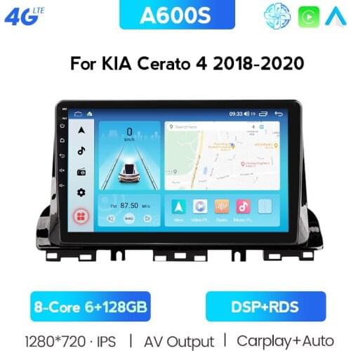 For Kia Cerato 4 2018 - 2020 Car Radio Multimedia Video Player Navigation Stereo GPS Android 10 No 2din 2 Din DVD Steering Wheel