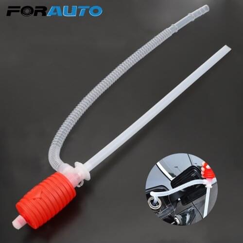 Car Truck Fuel Oil Gasoline Diesel Transfer Sucker Hand Pump Manual Siphon Suction Water Chemical Liquid Pump Auto Accessories