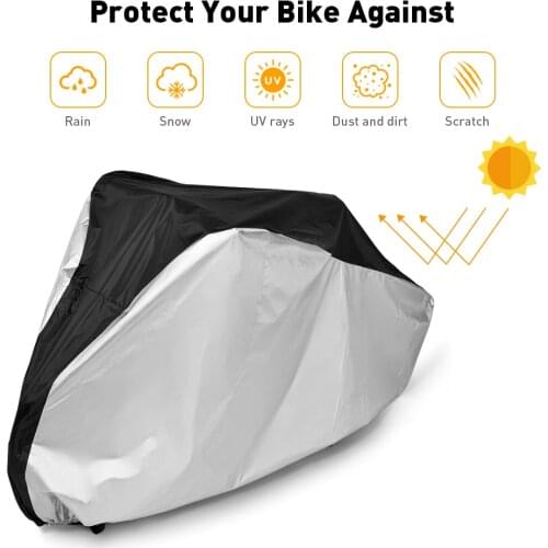 4 Size Bicycle Cover Bike Rain Snow Warm Cover Dust Sunshine Protective Motorcycle Case Waterproof UV Protection Cycling Cover