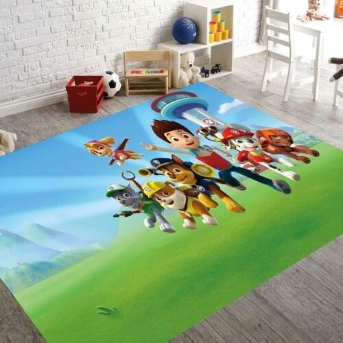 Paw Heroes Kids Patterned Carpet ,Non Slip Floor Carpet,Teens Carpet,Turkish Rug