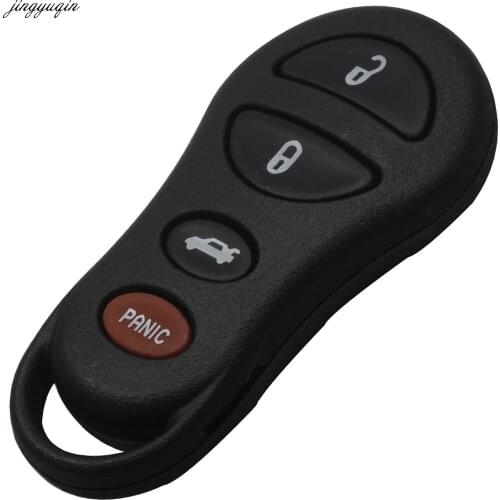 Jingyuqin Remote Keyless Key Fob Shell Case 4 Buttons for Jeep Liberty for Dodge Stratus Viper For Chrysler Sebring Concorde