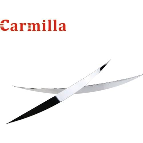Carmilla ABS Chrome Car Wheel Eyebrow Trim Decorative Light Strip Sticker for Ford Ecosport 2012 2013 2014 2015 2016 Accessories