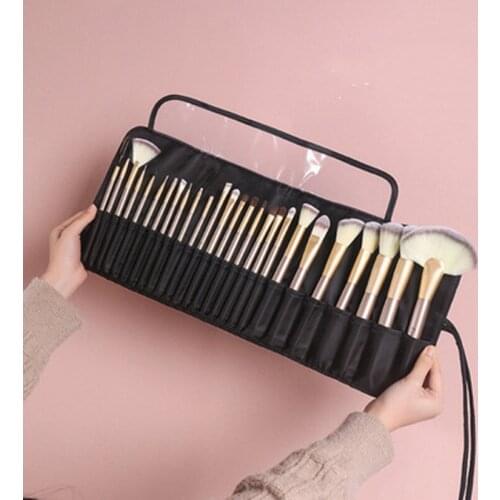 Makeup Bag Cosmetic Brush Travel Professional Beauty Storage Folding Storage Dustproof Womens Cosmetic Bag