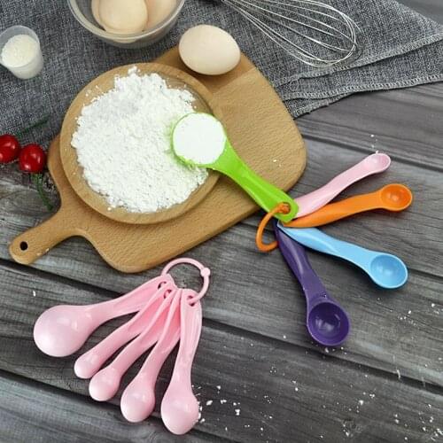 5PCS Random Color Measuring Spoon Plastic Accurate Measure Scoop Mini Milk Powder Spoon For Liquid Small Measuring Spoon