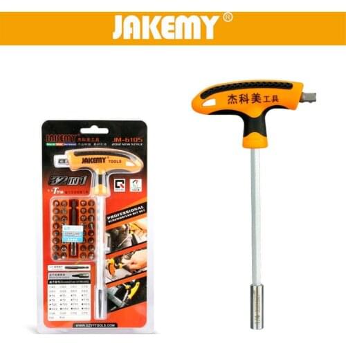 32 In 1 Screwdriver Bit Set Ratchet T Type Hex Star Spanner Tri Wing Household Appliances Car Repair Hand Tool Kit Magnetic