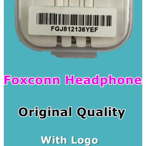 10pcs/lot In-Ear Earphone Original Quality Wired Earphone With Microphone For Foxconn i5s SE 6s Plus 3.5mm Headphones Smartphone