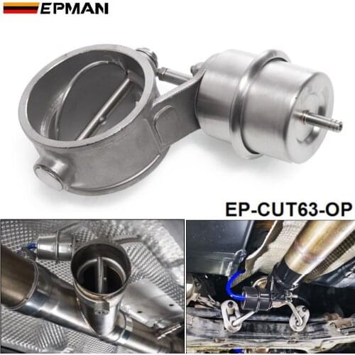NEW Vacuum Activated Exhaust Cutout / Dump 63MM Open Style Pressure: about 1 BAR For BMW E30 325i 318i M3 EP-CUT63-OP
