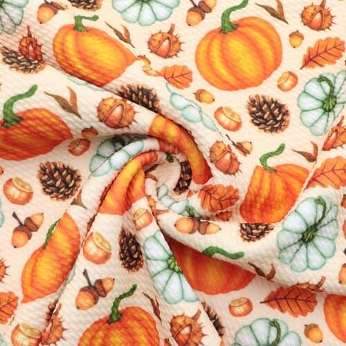 Fall Autumn Leaf HalloweenTurkey BulletTextured Liverpool Fabric Sewing Quilting Needlework Material DIY Handmade Cloth,1Yc20385
