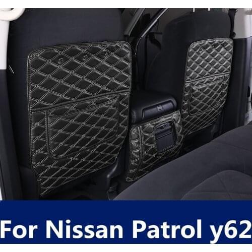 Seat anti-kick pad interior modification special rear seat armrest box protection pad car Accessories For Nissan Patrol y62