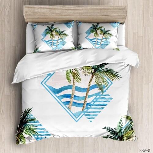 Flower Plant Bedding Home Textile Bedroom Decoration Set American/European/UK Size Quilt Case Pillowcase Linen Adult Children