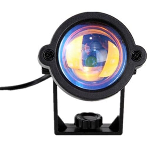 Sunset Projection Lamp 180 Degree Rotation Sunset Red LED Night Light Romantic Visual Light For Living Room Bedroom Party Decor
