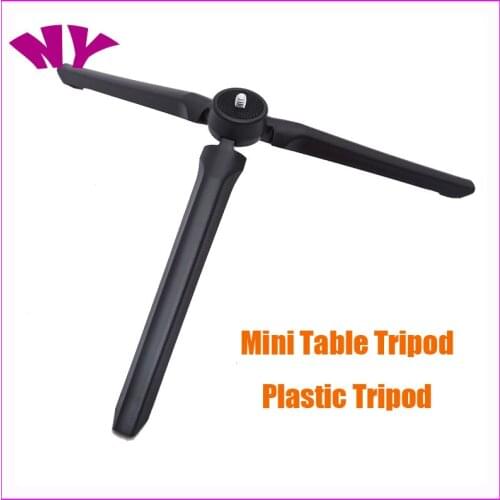 10 pcs/Lot Mini Camera Tripod 1/4 Standard Screw 2kg Strong Load Portable Plastic Table Tripod Grip Stabilizer For Ring Light