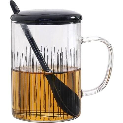 Glass Cup Beer Coffee Cups High Quality Office Home Table Cups Heat Resistant Healthy Drink Mug Tea Mugs Drinkware Dropshipping