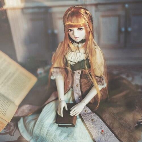 Vintage Doll Wig 1/3 1/4 1/6 BJD Wig for Blythe Msd Minifee Msd SD MDD Smart Doll Accessories, Bjd Wig 6-7'',7-8'',8-9'',9-10