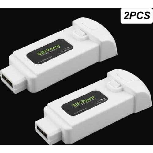 1pc / 2 pc 11.1V 1700mAh 18.87Wh Lithium Polymer Battery for Rc Yuneec Breeze Drone