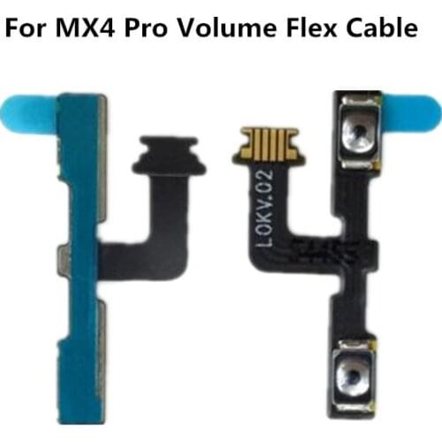 10pcs Power Mute Volume Button Switch Connector On Off Flex Cable Ribbon Replacement for Meizu MX4 Pro