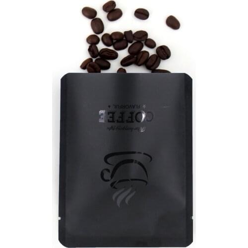 10x12.5cm Good Quality 100pcs Drip Coffee Packaging Bag Heat Seal Aluminum Foil Mylar Bags Three Layers Matte Black Coffee Bag