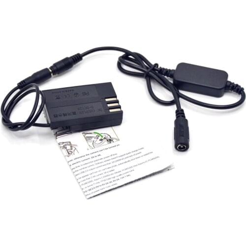 12V-24V step-down Cable 8V + D-LI109 DLI109 Dummy Battery DC128 DC Coupler for Pentax K-R K-2 K-30 K-50 Cameras