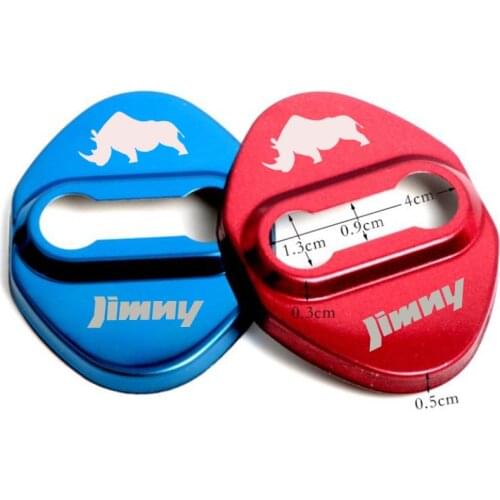 2pcs Car-Styling Auto Car Door Lock Cover Emblems Case For Suzuki Jimny Badge Stickers Accessories Car Styling