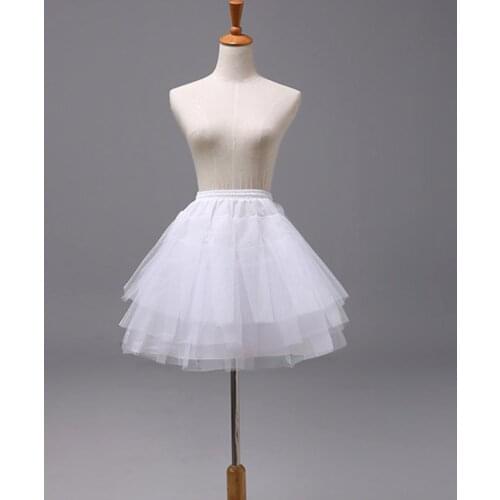 3 Layered Tulle Tutu Skirt A Line Crinoline Bridal Petticoats Lady Girls Child Underskirt jupon