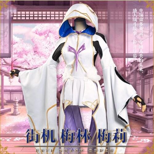 Anime Fate Grand Order FGO Merlin Arcade Uniform Battle Dress Full Set Cosplay Costume Halloween Women Free Shipping 2020 New