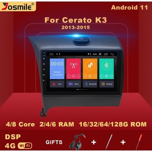 2+32G 2 din Android 11 Car Radio Multimedia Player For Kia Cerato K3 2013 2014 2015 Video Navigation GPS Stereo Carplay RDS DSP