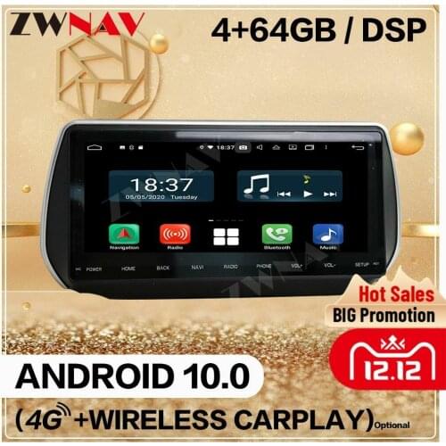 4+128GB 2 Din For Hyundai IX45 Sante Fe 2018 2019 Android 10.0 Multimedia Player Auto Audio Radio GPS Navi Head Unit Auto Stereo