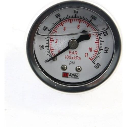 Automobile Fuel Regulating Valve Pressure Gauge Oil Fuel Gauge Booster Pressure 100 kpa Gauge Pressure 0-160 psi
