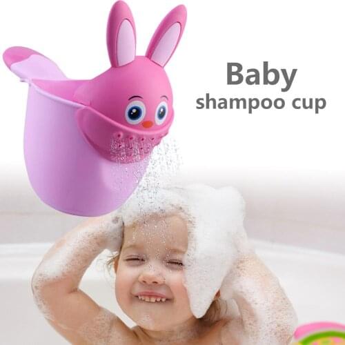Baby Bath Waterfall Rinser Kids Shampoo Rinse Cup Bath Shower Washing Head Children Bathing Baby Shower Spoons Child Washing