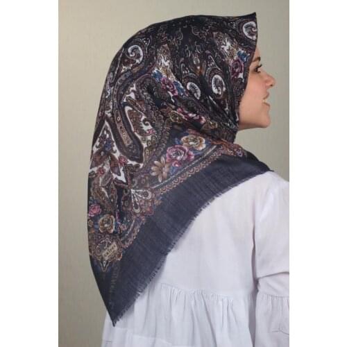 ERİPEK PATTERNED LINEN FLAMLI SCARF-DESEN-18-RENK-16