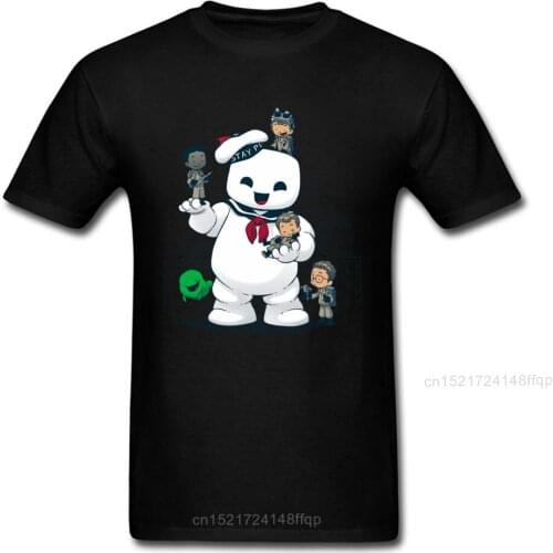 Puft Buddies T-shirt Ghostbusters T Shirt Men Cute Clothing Summer Formal Tees Black Tops Cotton Tshirt Funny Designer
