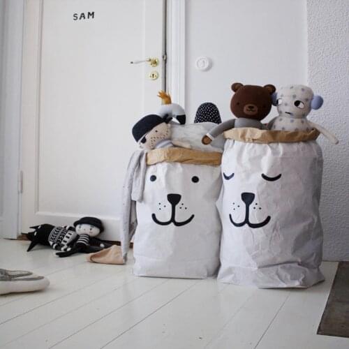 Kraftpaper cesta de almacenamiento laundry basket kosz na zabawki panier de rangement storage basket wasmand panier a linge