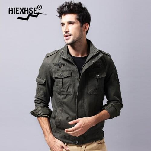 2021 Men Military Casual Coat Cargo Jacket Windproof Parkas Outwear Men Large Code Cotton Multi Pocket Autumn Winter Work Jacket