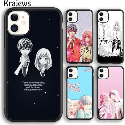 Krajews Ao Haru Ride Love Soft Phone Case Cover For iPhone 5 SE 6s 7 8 plus X XR XS 11 12 pro max Samsung Galaxy S8 S9 S10