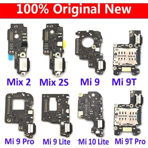 Original USB Dock Charger Charging ConnectorPort Flex Cable Board For Xiaomi Mi 9 9T Pro 10 Mix 2 2S / Poco X3 NFC
