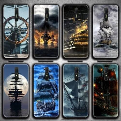 Sailing Ship Pirate ship Phone Case For Oppo A5 A9 2020 Reno2 z Renoace 3pro A73S A71 F11