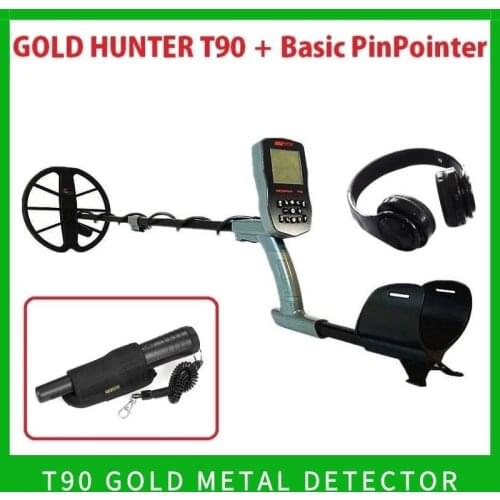 Gold Hunter T90 wireless gold metal detector underground rechargeable metal detector waterproof and s-telescopic shaft