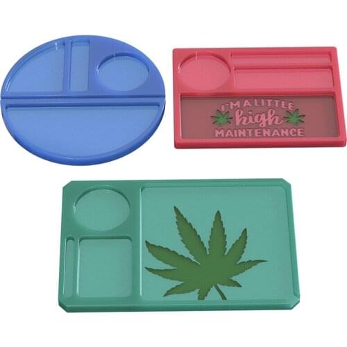 DIY Crystal Epoxy Resin Mould Silicone Mold Makeup Tray Jewelry Box Storage Holder Decorative Tobacco Storage Box Resin Molds