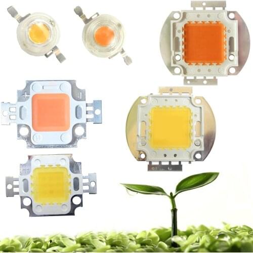 High Power 45mil 3W 10W 20W 30W 50W 100W Full Spectrum 400~840nm White Full Spectrum 380-780nm LED Grow Light Diodes Bulb Part