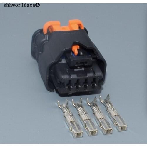 Worldgolden 4 Pin 1.5mm Female Waterproof Connector Engine Harness Connectors Car Gasoline Pump Plug 13876521