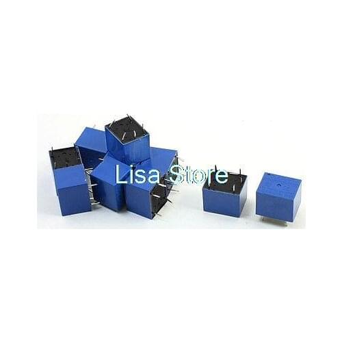 10Pcs PCB Mounting DC 12V Coil Voltage 5 Pin Power Relay JQC-3F(T73)