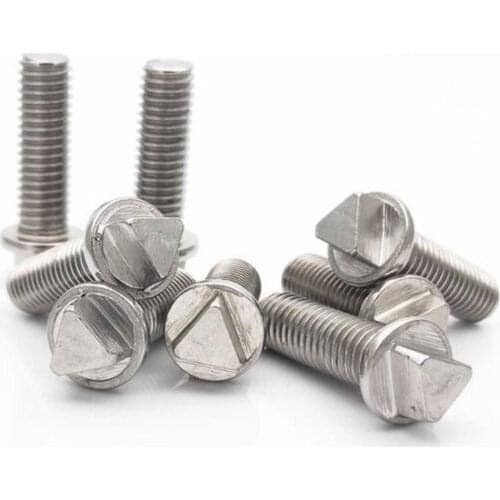 304 stainless steel triangle head screw anti-theft screw outer triangle chassis bolt street lamp pole anti-theft bolt M6M8M10