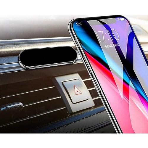 4pcs Magnetic Car Phone Holder mini Stand Universal Paste Holder Stand For Huawei Xiaomi Zinc Wall Magnet GPS Bracket Car Mount