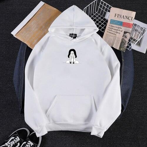 Basic Hoodie Harajuku Cartoon Comic Printing Joker Trend Pullover Sweatshirt Lovers Kawaii Women Casual Long Sleeve Hoodies Tops