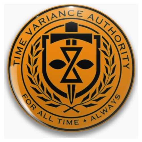 Tva Time Organization logo Soft Pin Lover Creative Funny Lapel Pin Clothes Cartoon Jewelry Badge Brooch Hat Cute Collar Gift