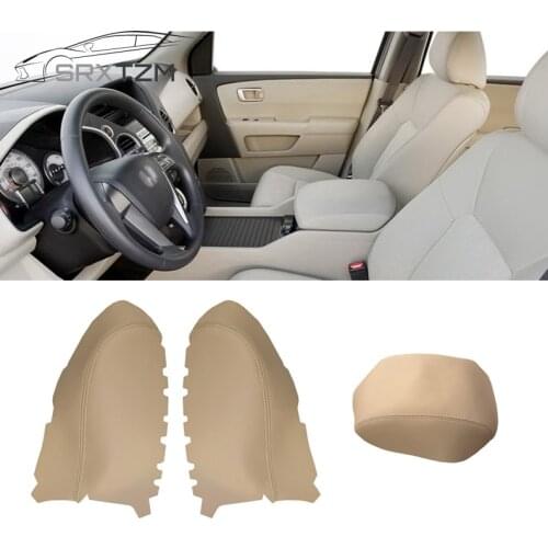 For Honda Pilot 2009 2010 2011 2012 2013 Car Central Armrest Box Cover Center Console Protection Case Microfiber Leather