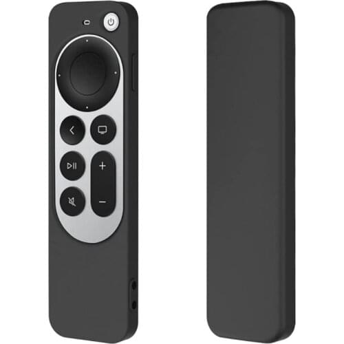 2021 Anti-Lost Protective Case for Apple TV 4K 2nd Gen Siri Remote Anti-Slip Durable Silicone Shockproof Cover Dustproof House